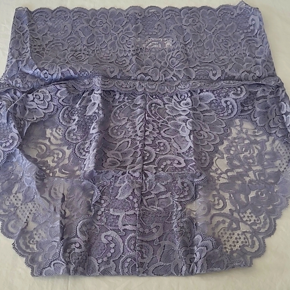 Elegant  Periwinkle High Waisted Lace Women's Intimate.
